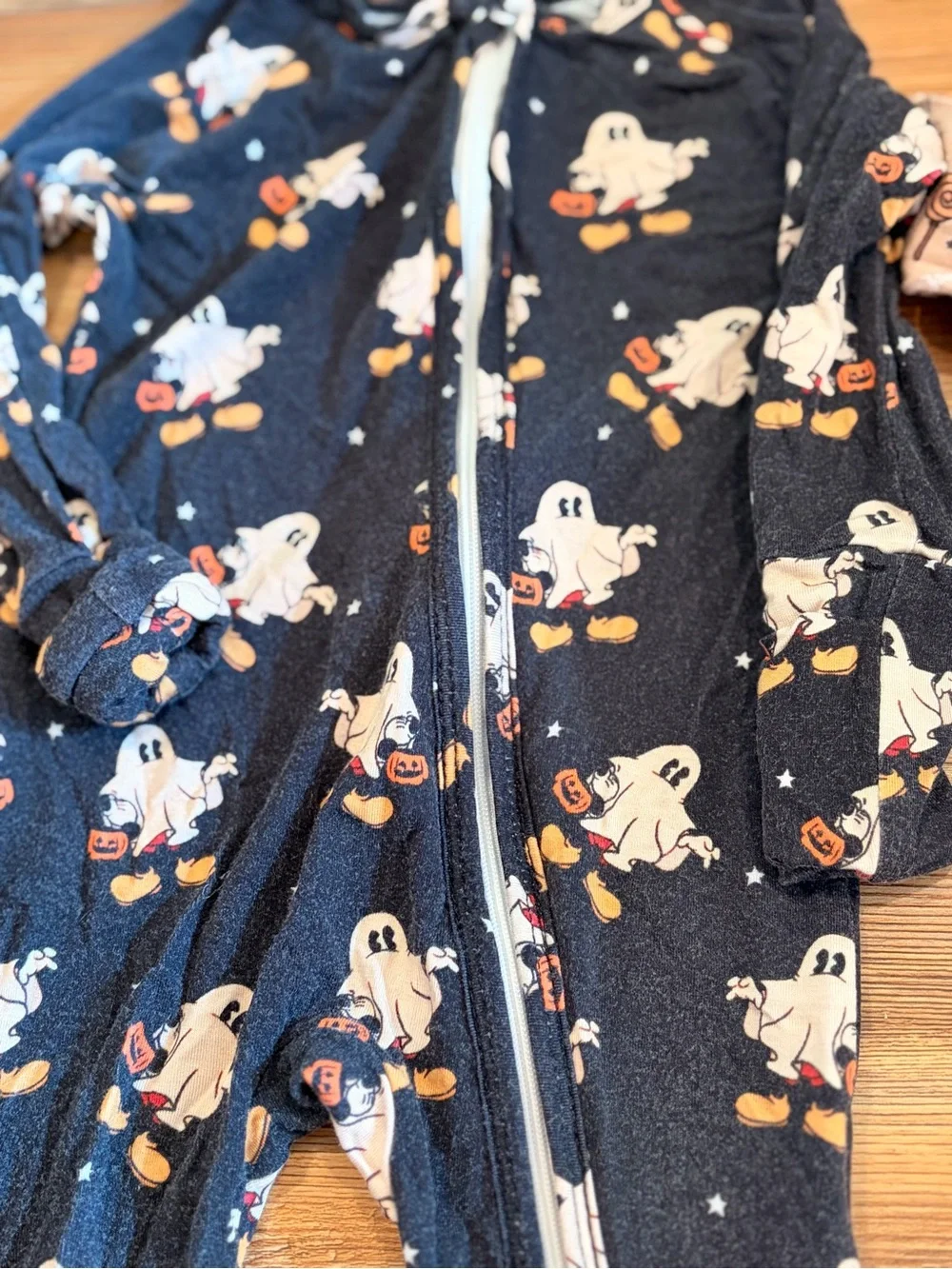 Two Bamboo Halloween Mickey Inspired Zippy Pajamas size 3-6 months Unisex
